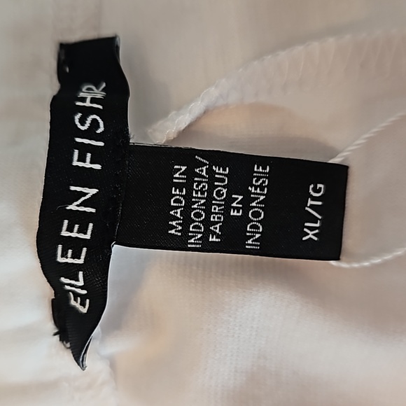 Eileen Fisher | NWT Women's White Cotton Blend Ponte High Waist Ankle Pants  XL - Picture 6 of 10
